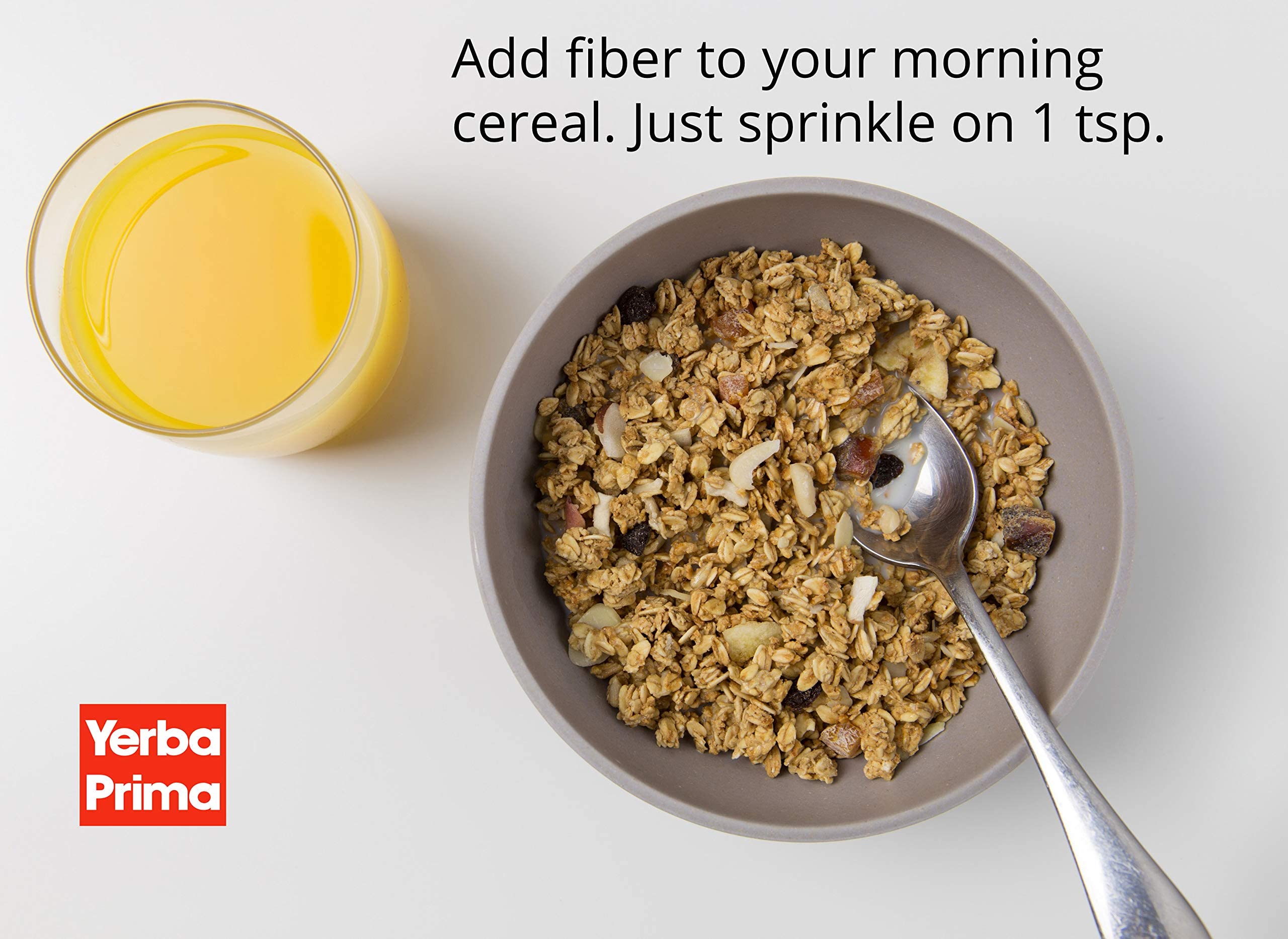 Yerba Prima psyllium husk powder, gluten-free and Keto-friendly fiber option.