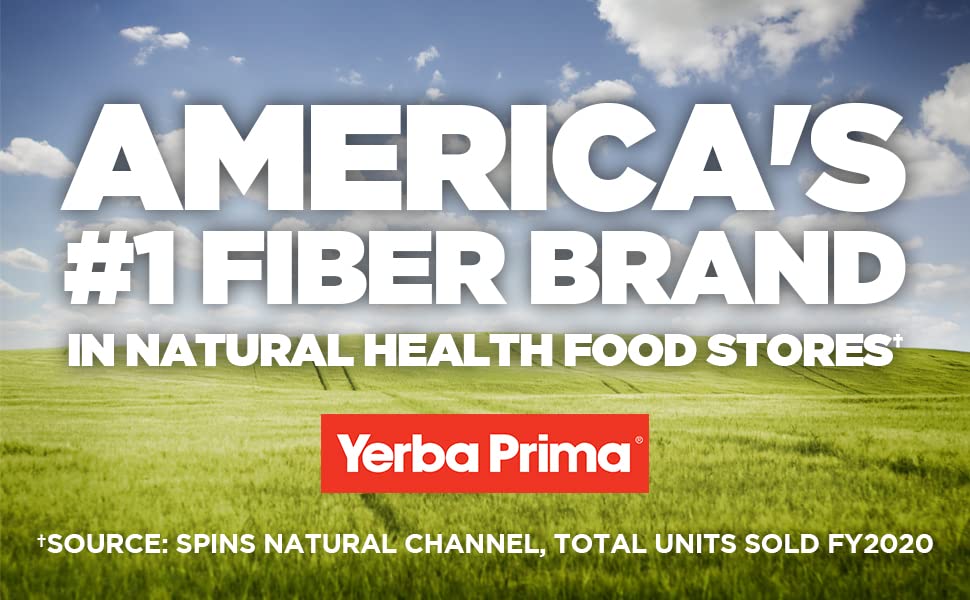 Yerba Prima psyllium husks powder USA-manufactured quality for trusted fiber.