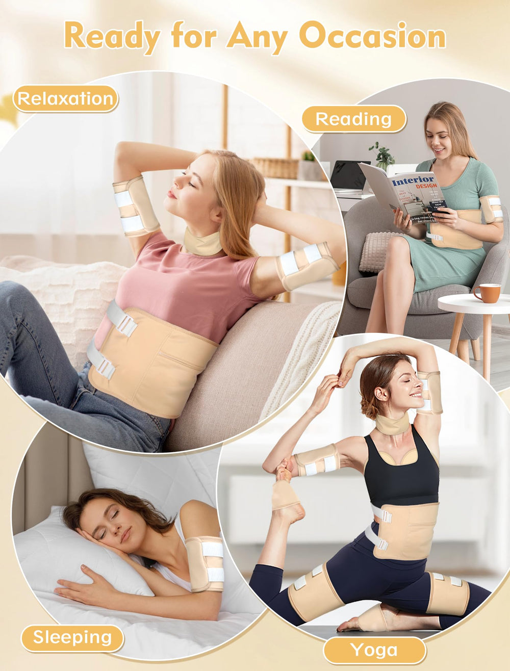 Yerepk arms-elbows wrap offers customizable compression for upper limbs