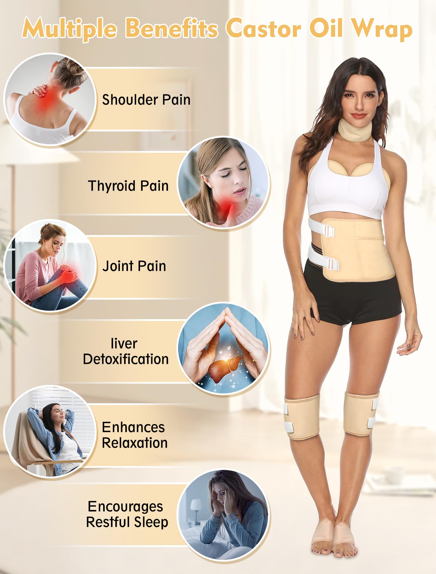 Yerepk neck-shoulder wrap with adjustable fit supports daily comfort
