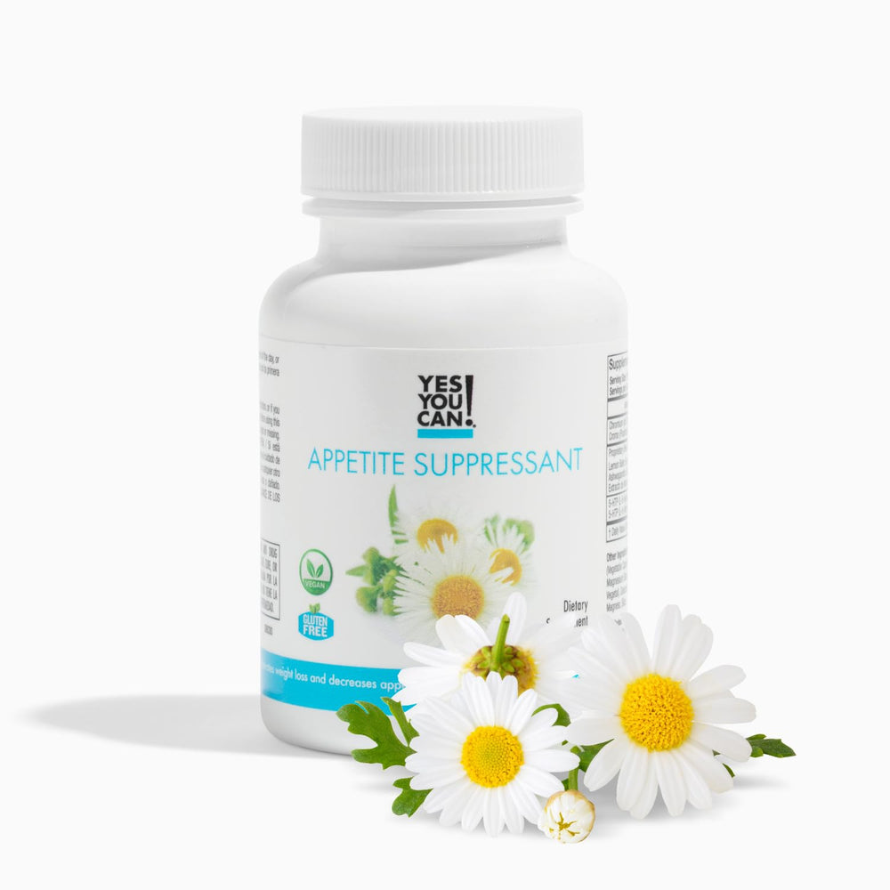 Yes You Can appetite support bottle front view promotes mindful eating