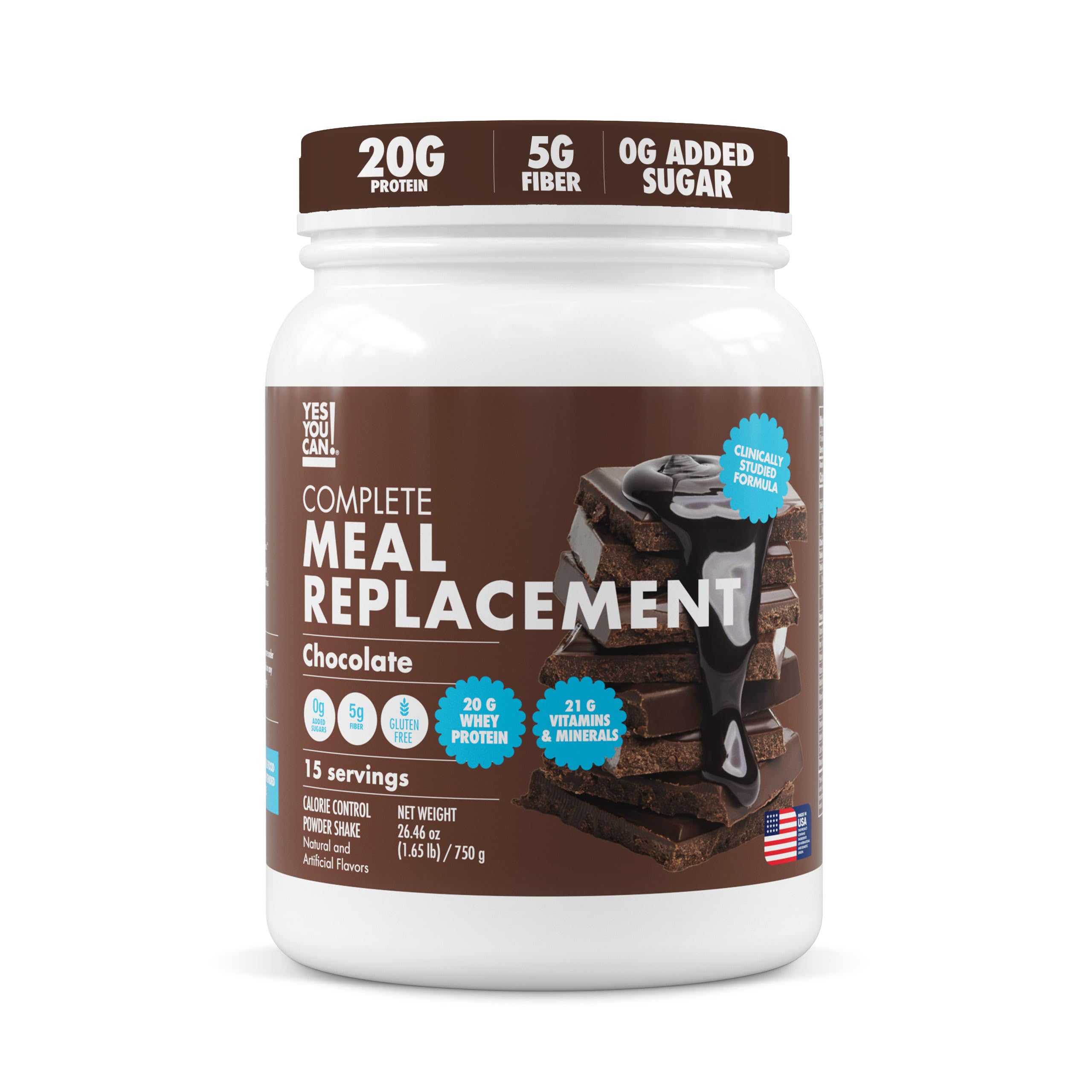 Yes You Can chocolate powder for a quick, protein-packed meal replacement
