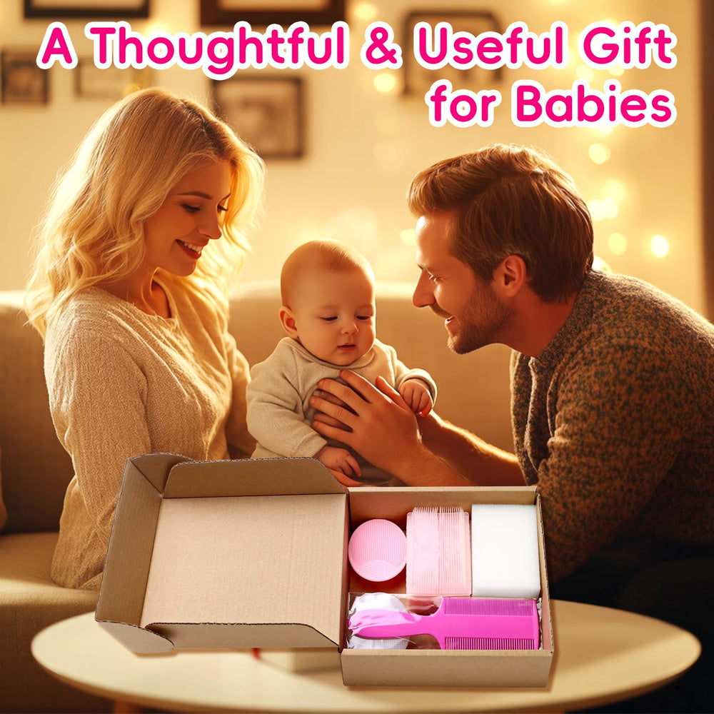 YESYBC baby grooming kit pink for complete bath routine