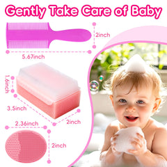 YESYBC soft bath sponges pink for soothing bath time