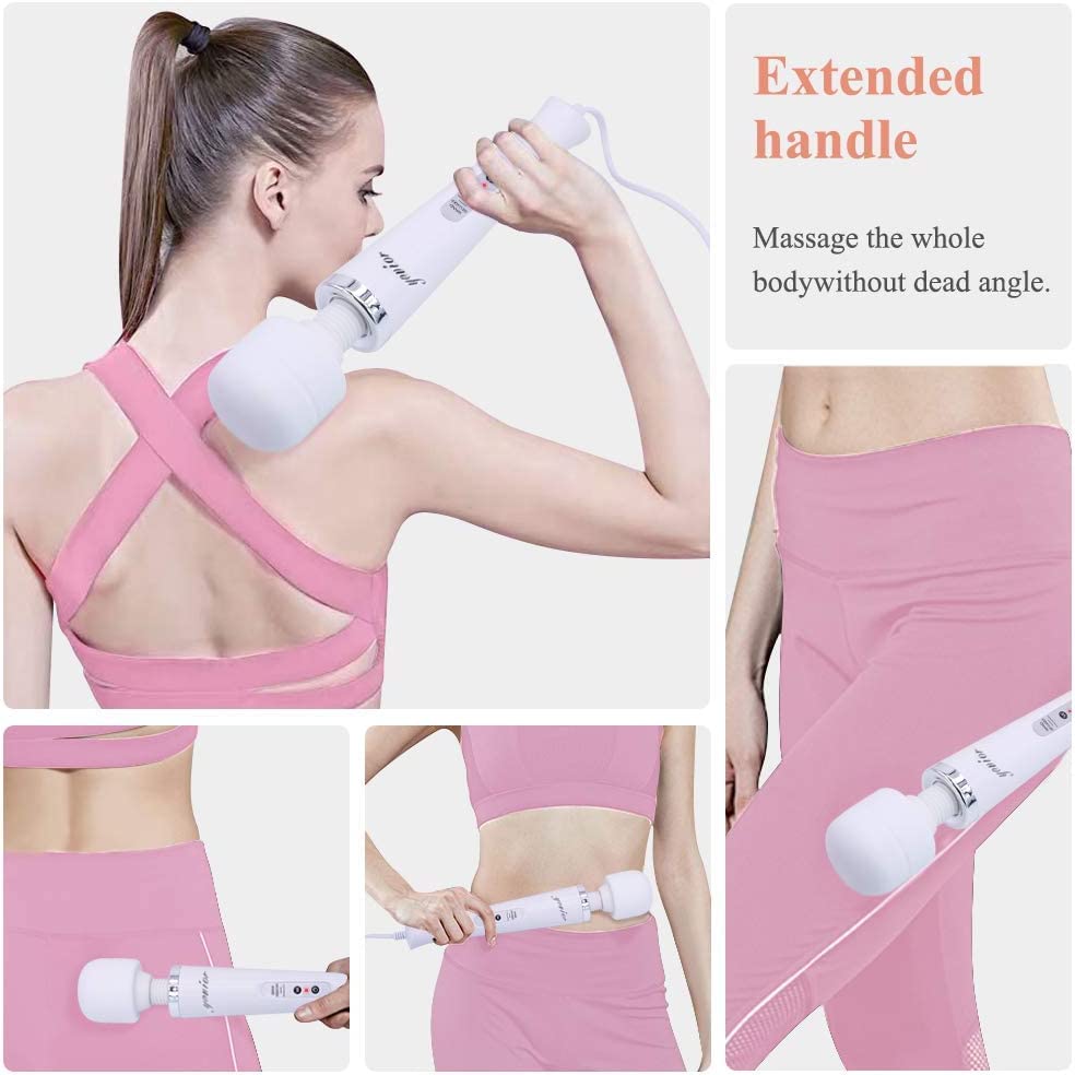 YEVIOR wired massager 360° rotatable neck offers flexible positioning for hard-to-reach areas.