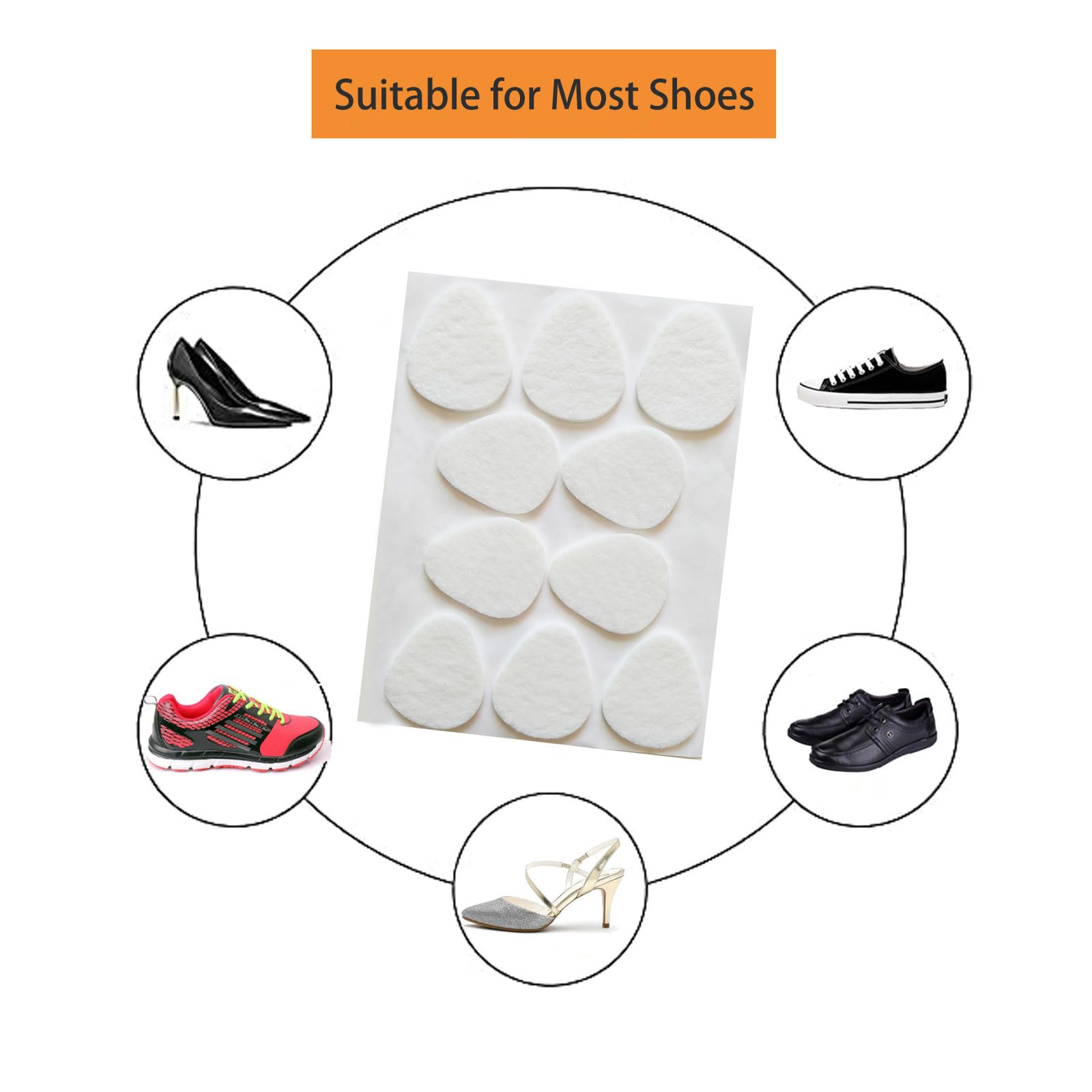 YFLife metatarsal pads on ball of foot aid during activities.