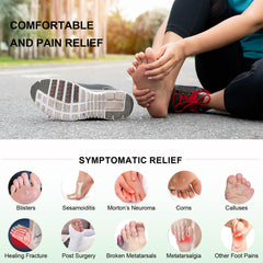 YFLife metatarsal pads fleece surface close-up shows soft, breathable underfoot comfort