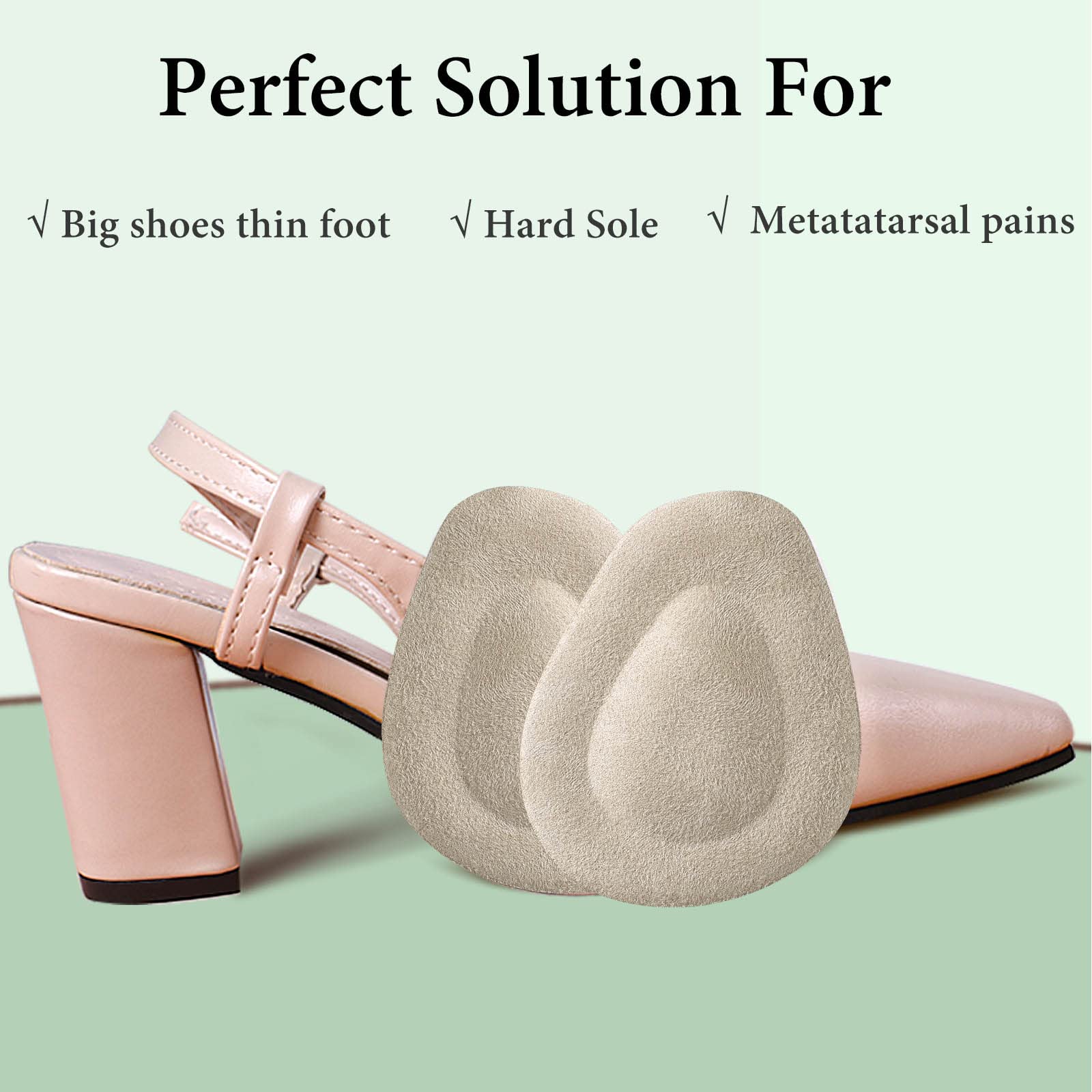 YFLife metatarsal pads used by a man provide steady foot relief during activity