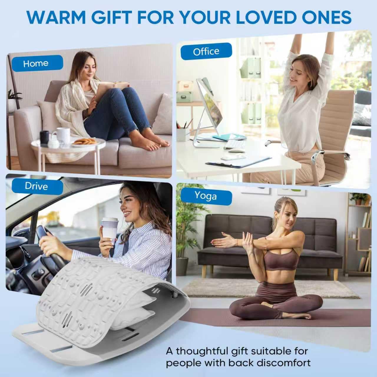 yflingjie portable back stretcher fits in bag for travel sessions