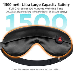 YFONG soft satin inner pad delivers gentle, even warmth across the eyelids.