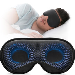 YFONG weighted sleep mask with 4-2oz beads for deep rest and darkness.