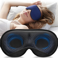 YFONG weighted sleep mask with adjustable strap blocks light for deeper rest.
