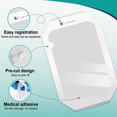 YHOVID breathable film dressing on skin supports comfortable wear