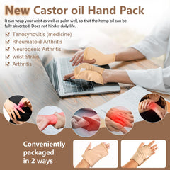 YHOVID hand wrap castor oil pack for soothing warmth