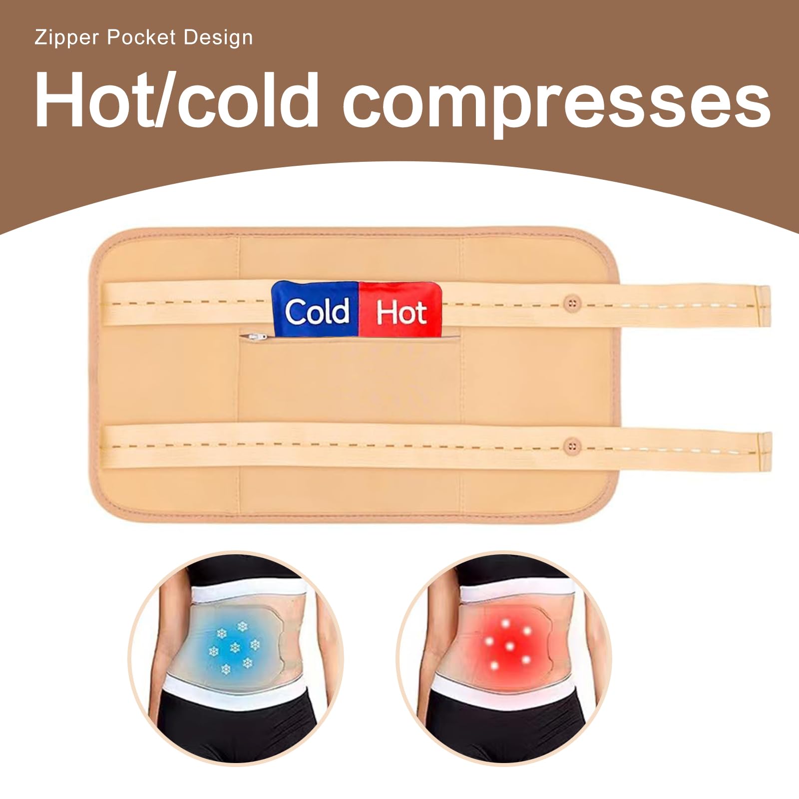 YHOVID knee wrap castor oil pack for joint comfort