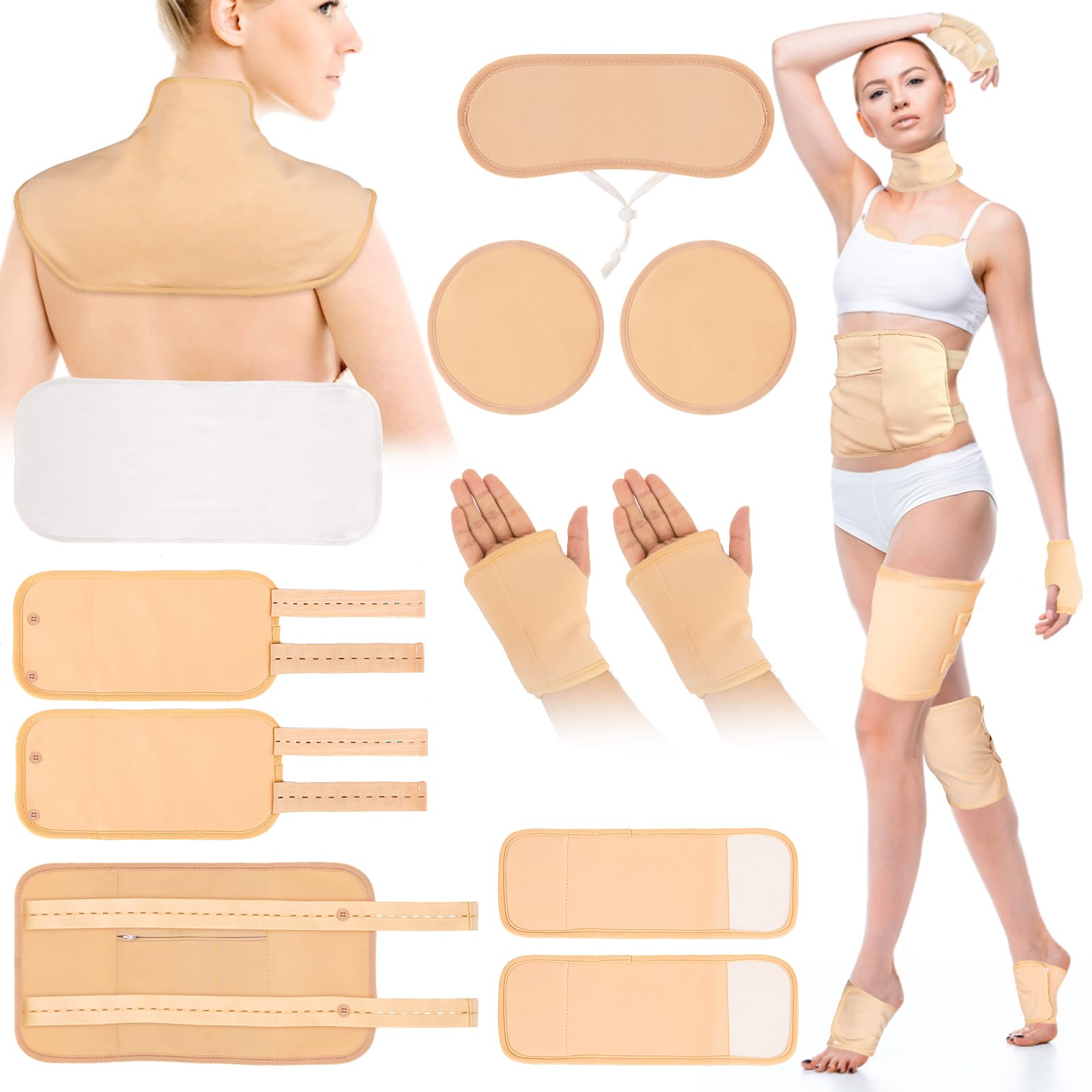 YHOVID castor oil liver wrap for abdominal warmth