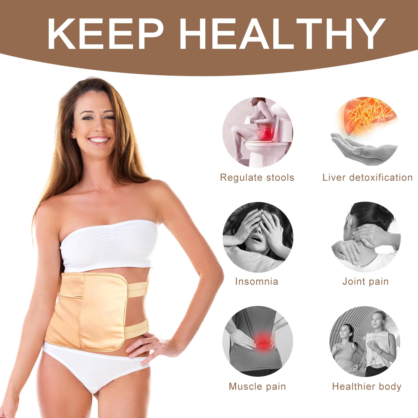 YHOVID thyroid neck wrap castor oil pack for neck comfort