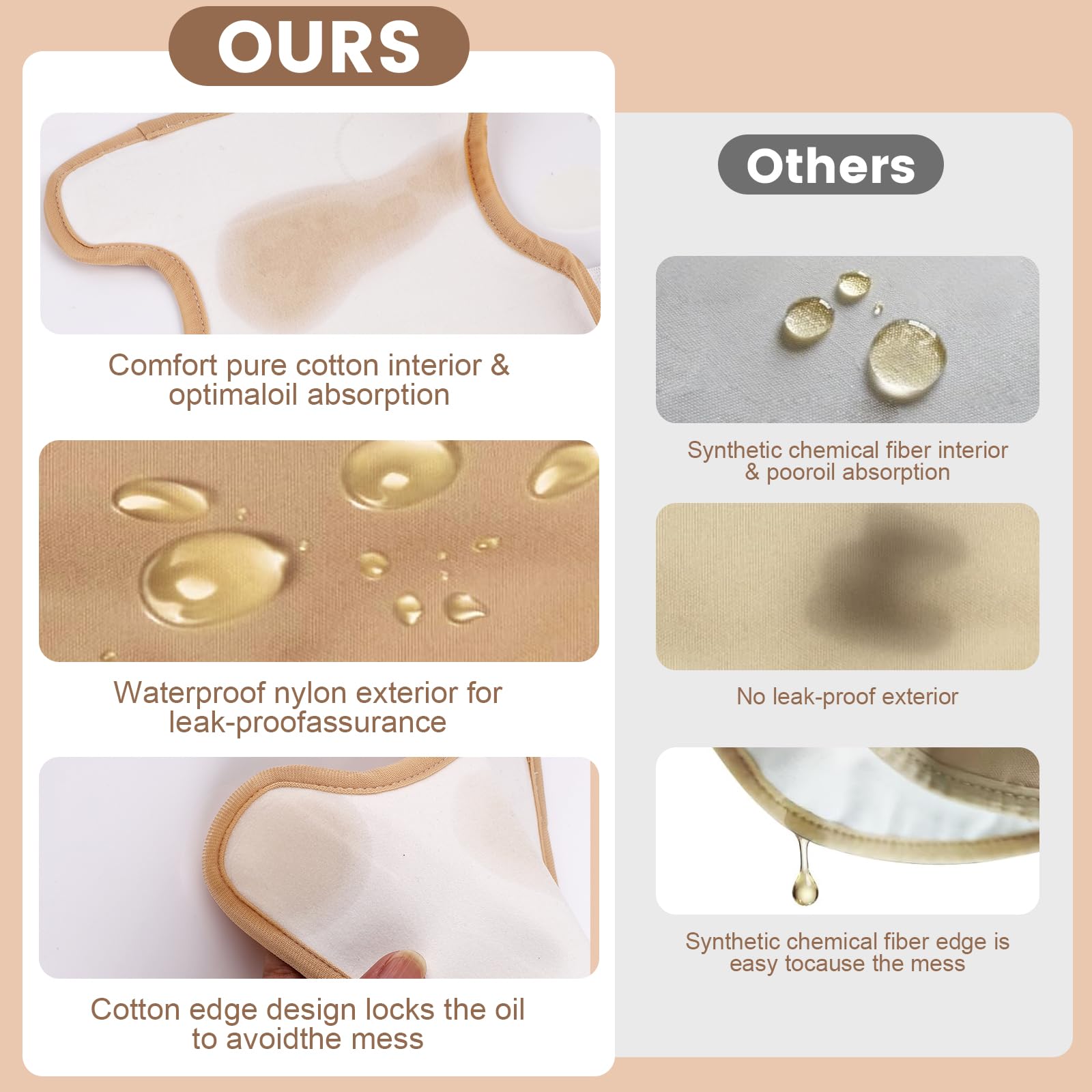 YHOVID skin-friendly acrylic-fiber inner fabric feels gentle on skin