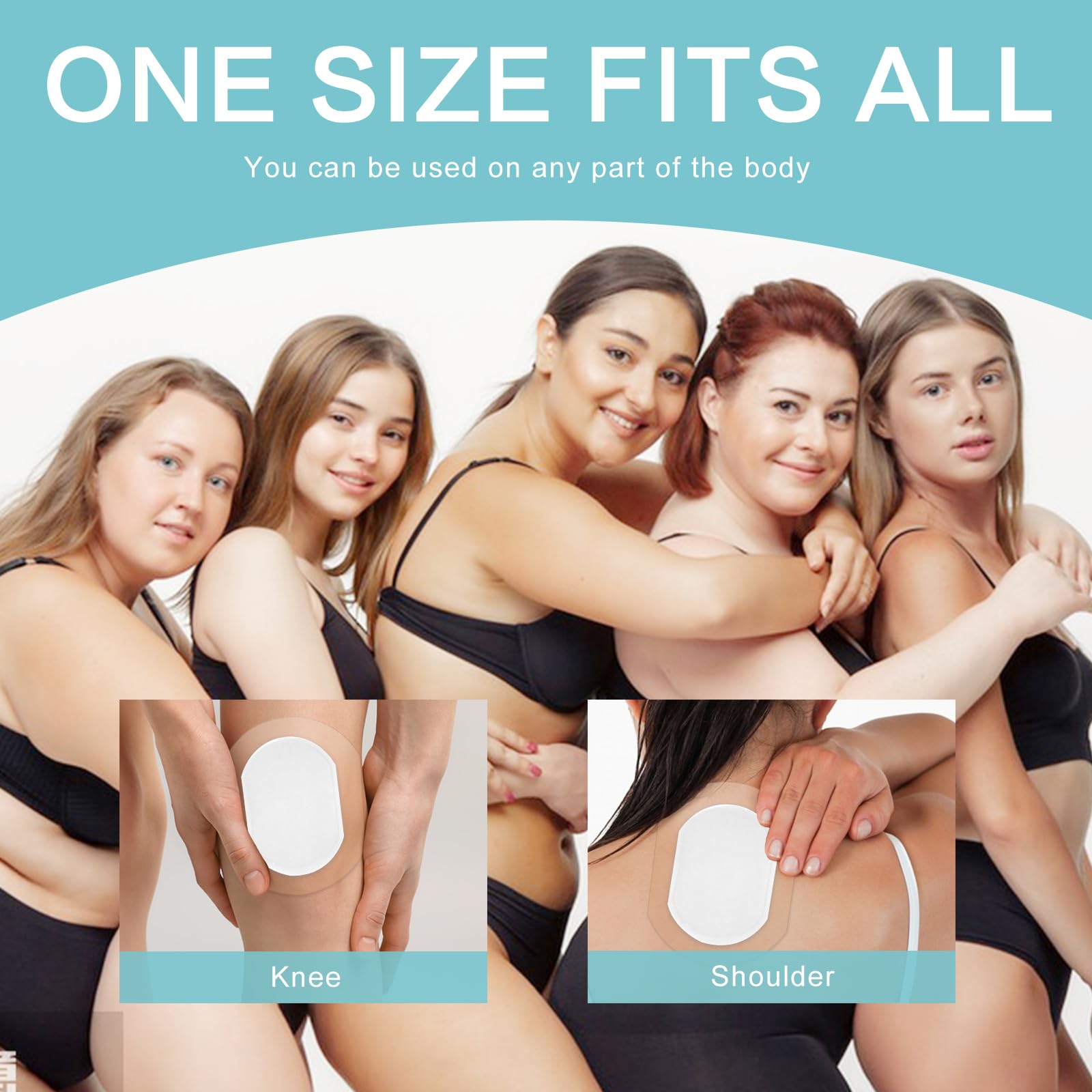 YHOVID patch fits abdomen and other areas for versatile use.