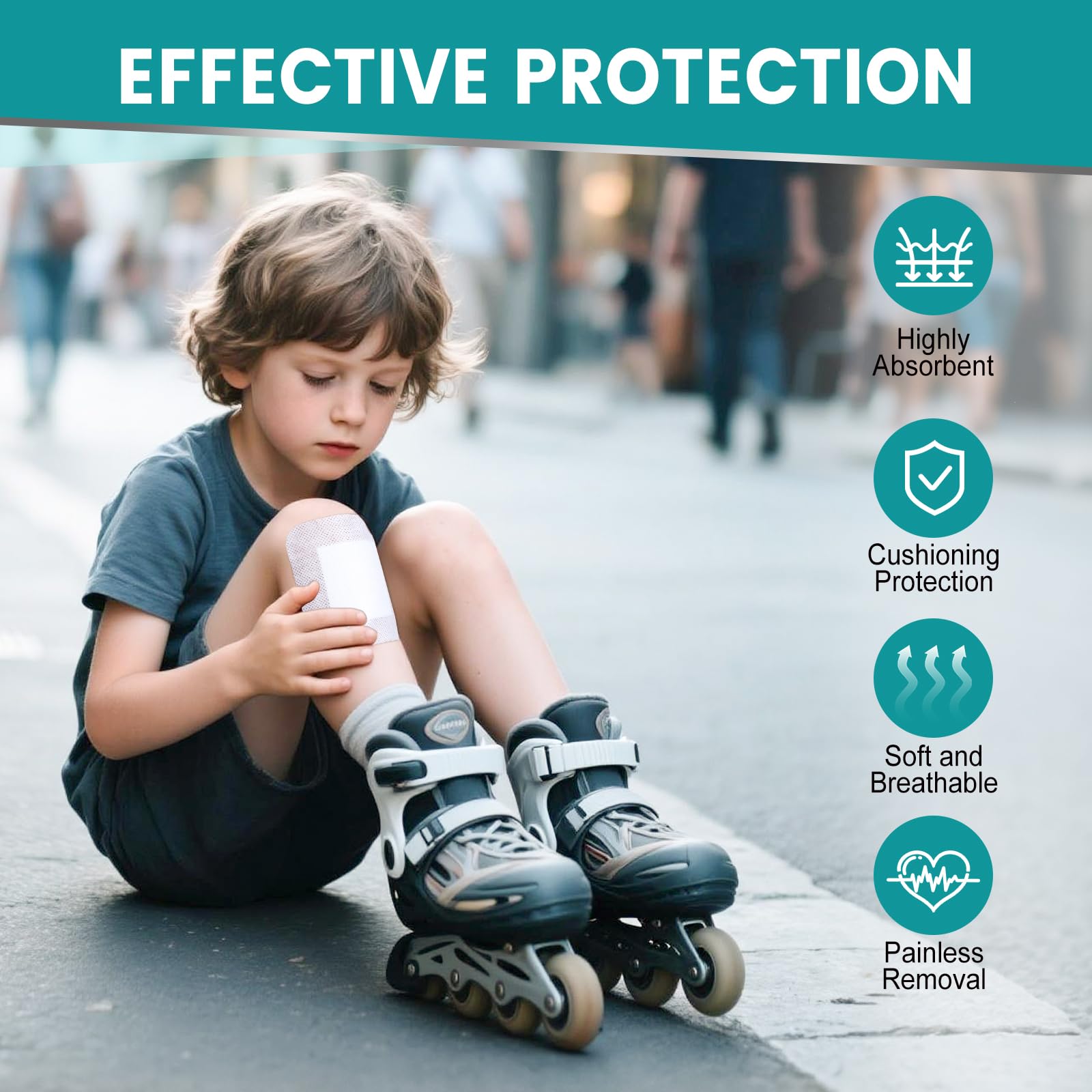 YHOVID individually wrapped island dressing keeps sterile protection on hand