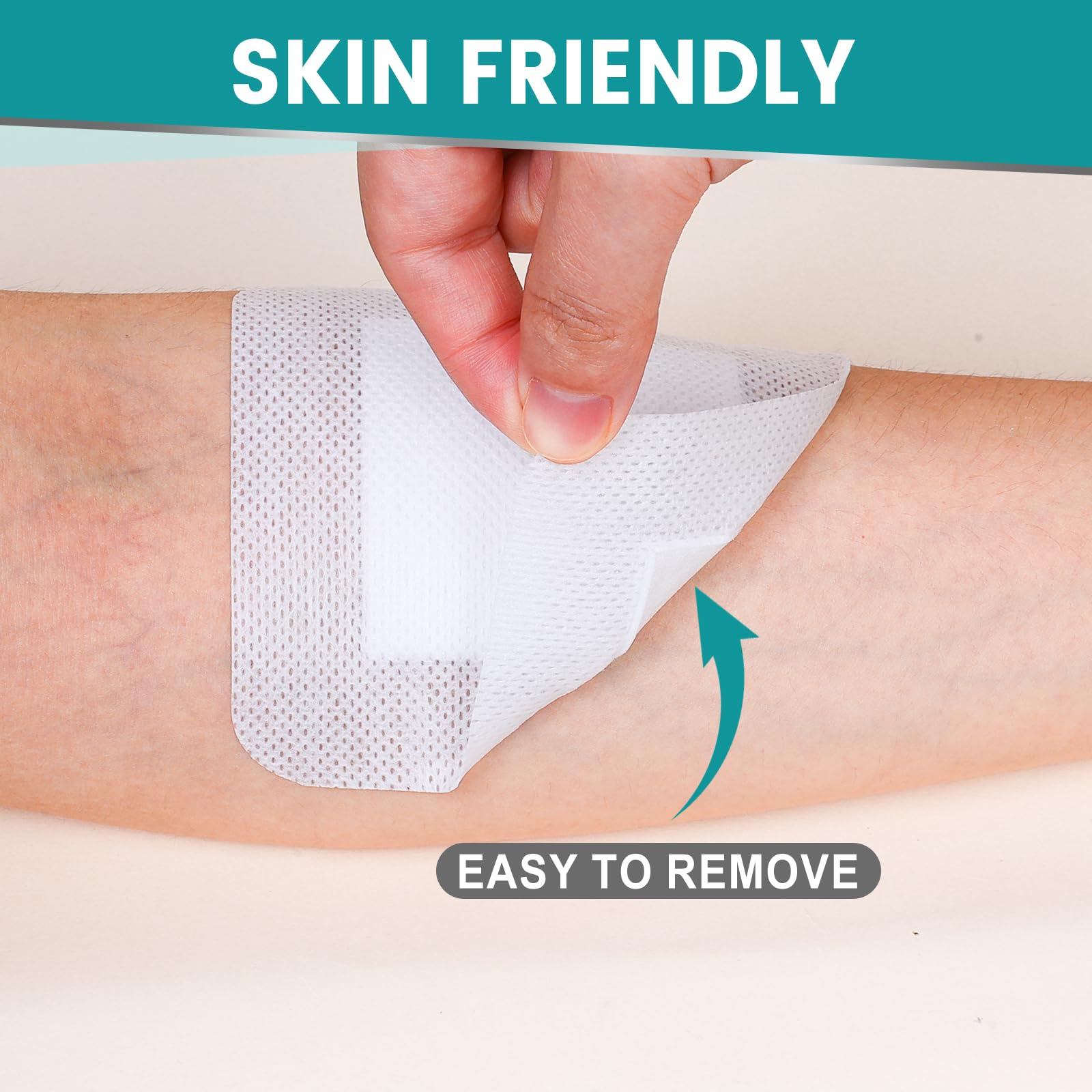 YHOVID island dressing in use on a minor wound