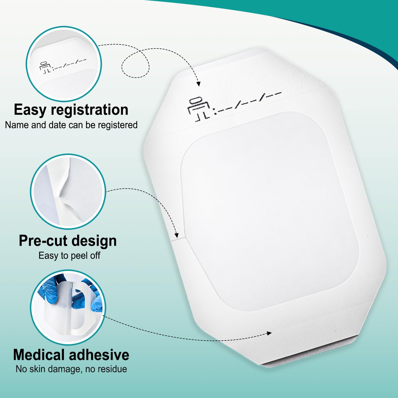 YHOVID dressing applied to an arm demonstrating flexible adhesion for daily activities.