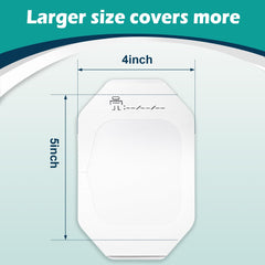 YHOVID transparent film dressing applied to skin showing clear, flexible coverage.