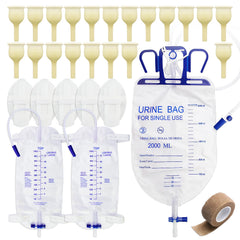 Yiisin external condom catheter set for elderly-male users with comfortable fit and secure containment