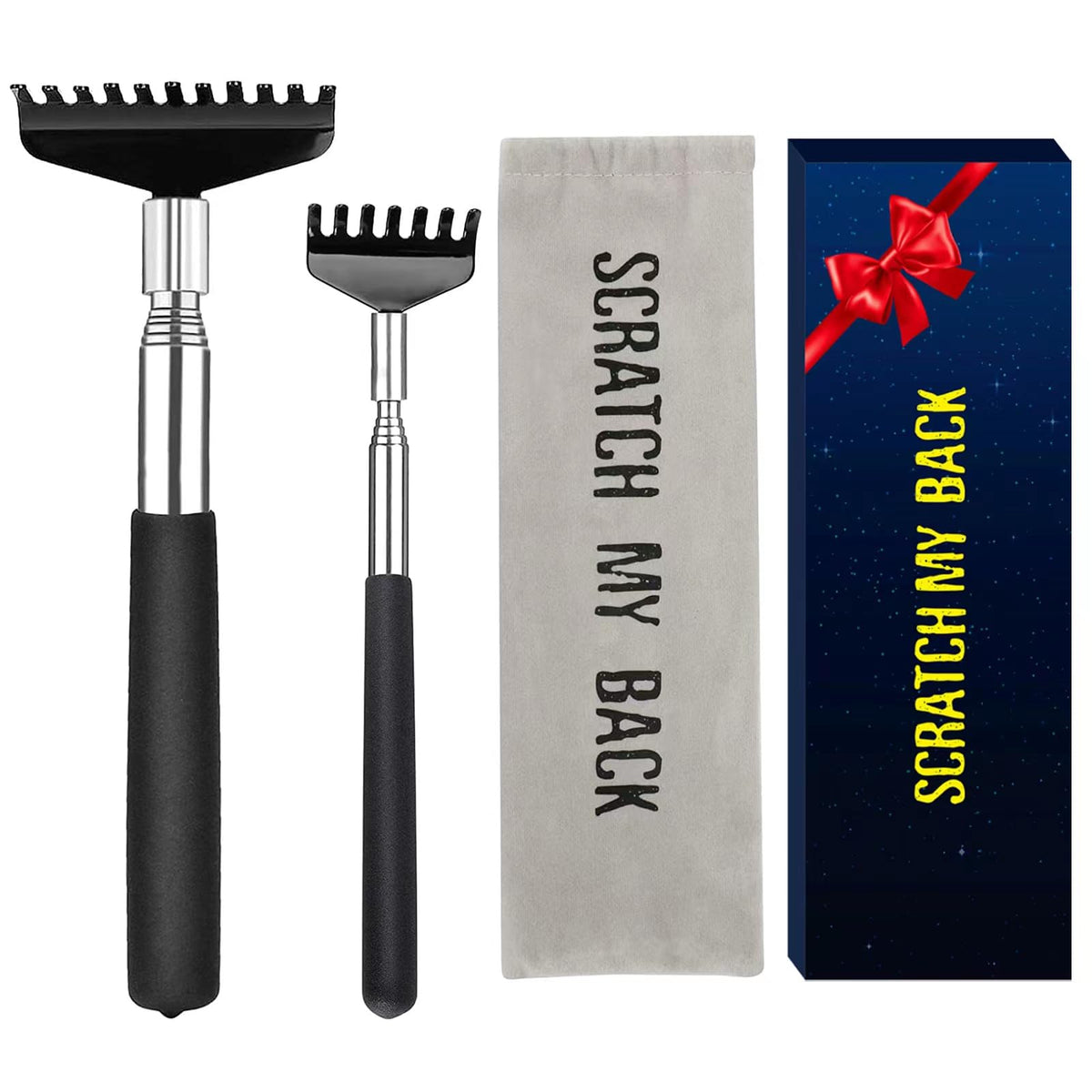 YIKATO back scratcher normal size retracted for easy storage
