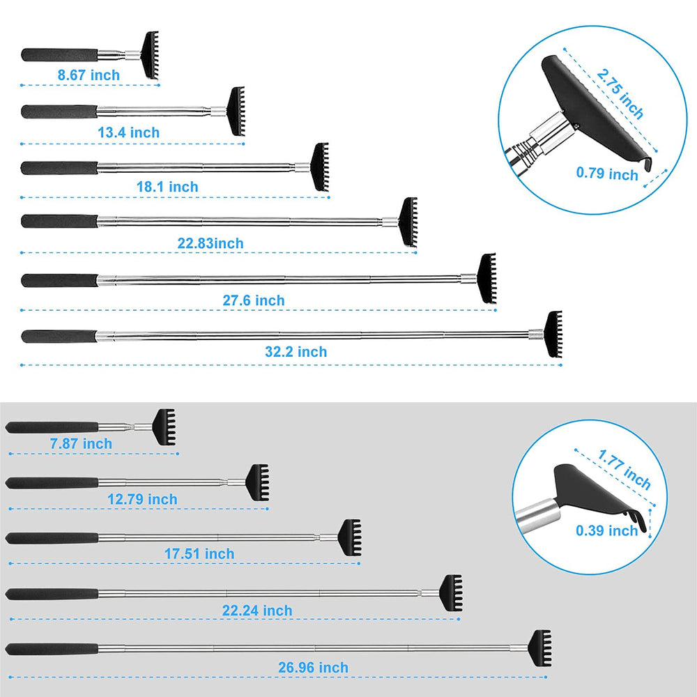 YIKATO back scratcher oversized retracted compact form