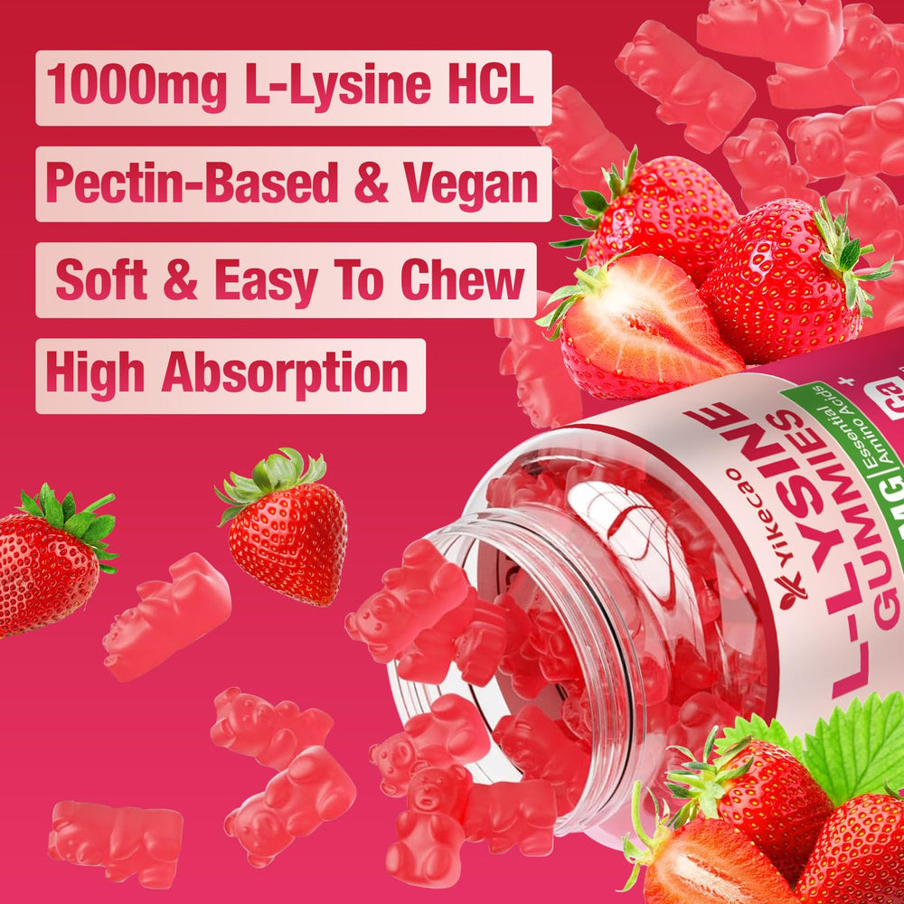 Vegan, non-GMO label on Yikecao gummies, gelatin-free and allergen-friendly