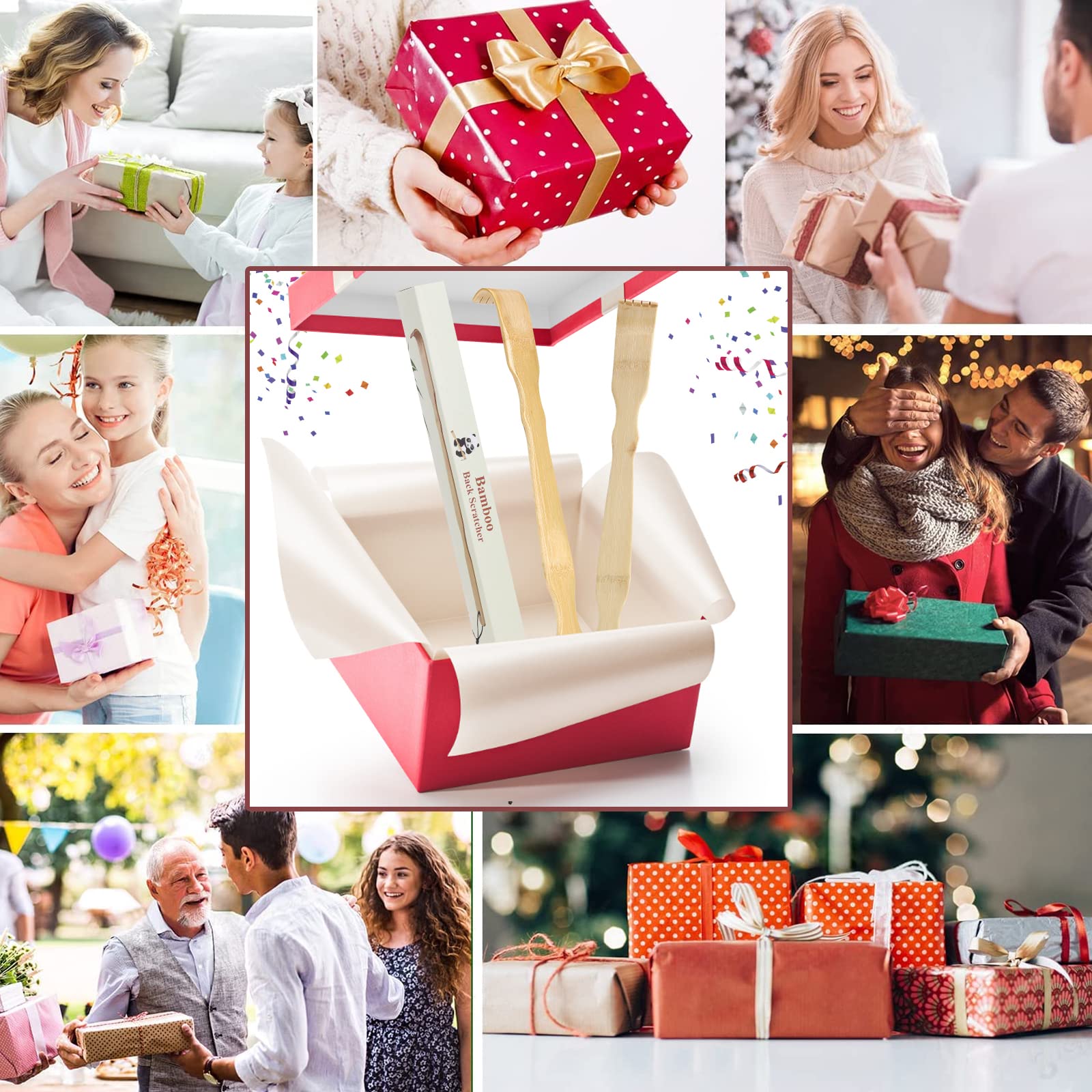 YIMICOO gift-ready back scratcher set suitable for gifting.