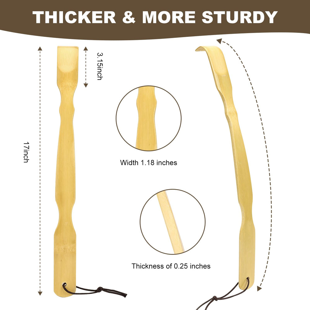 Natural bamboo surface provides a smooth, burr-free feel.