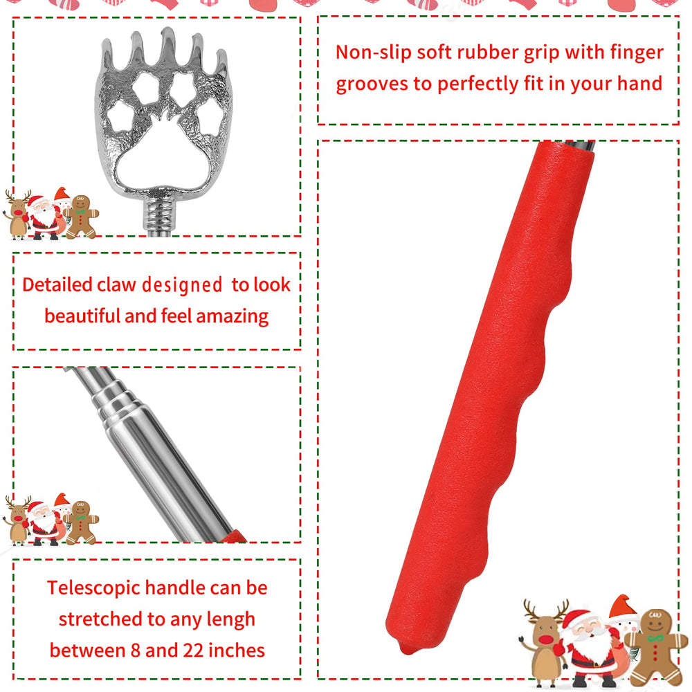 YIMICOO Santa's Claws back scratcher stainless steel claw for durability