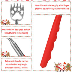 YIMICOO Santa's Claws back scratcher stainless steel claw for durability