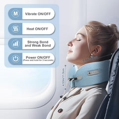 Yincook neck massager graphene heating delivers rapid warmth during sessions