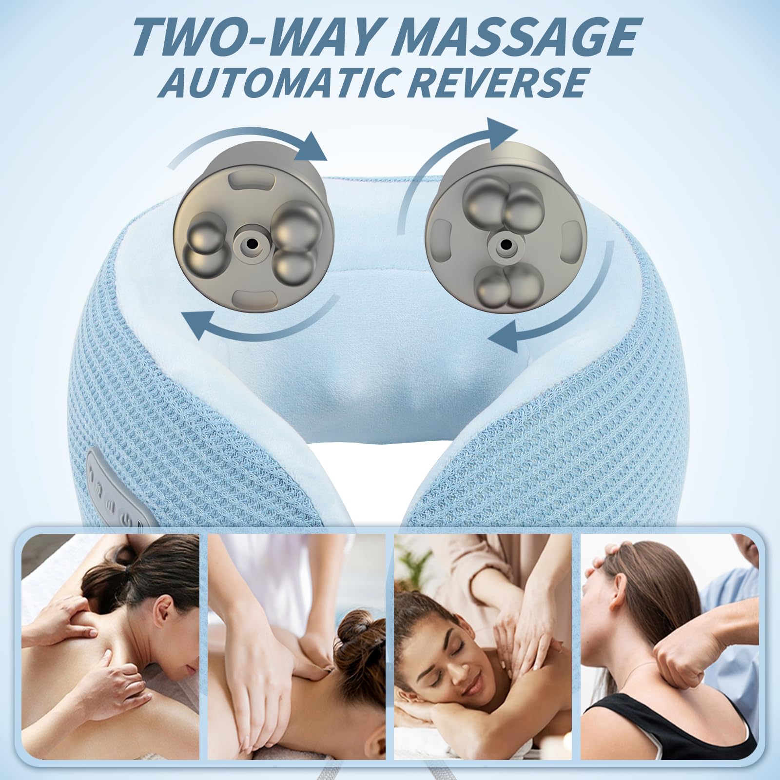 Yincook neck massager is portable and lightweight for on‑the‑go relaxation