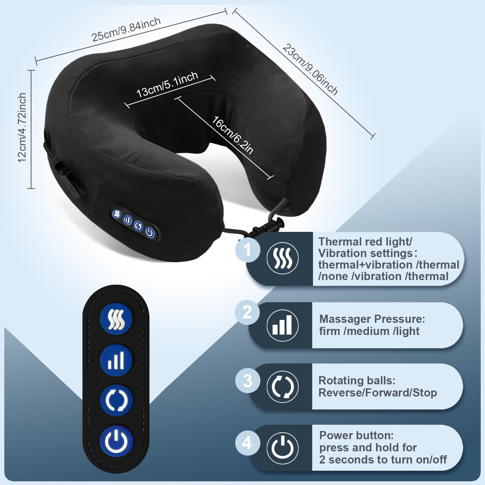 Yincook U-Shape Neck Massager design cradling the neck