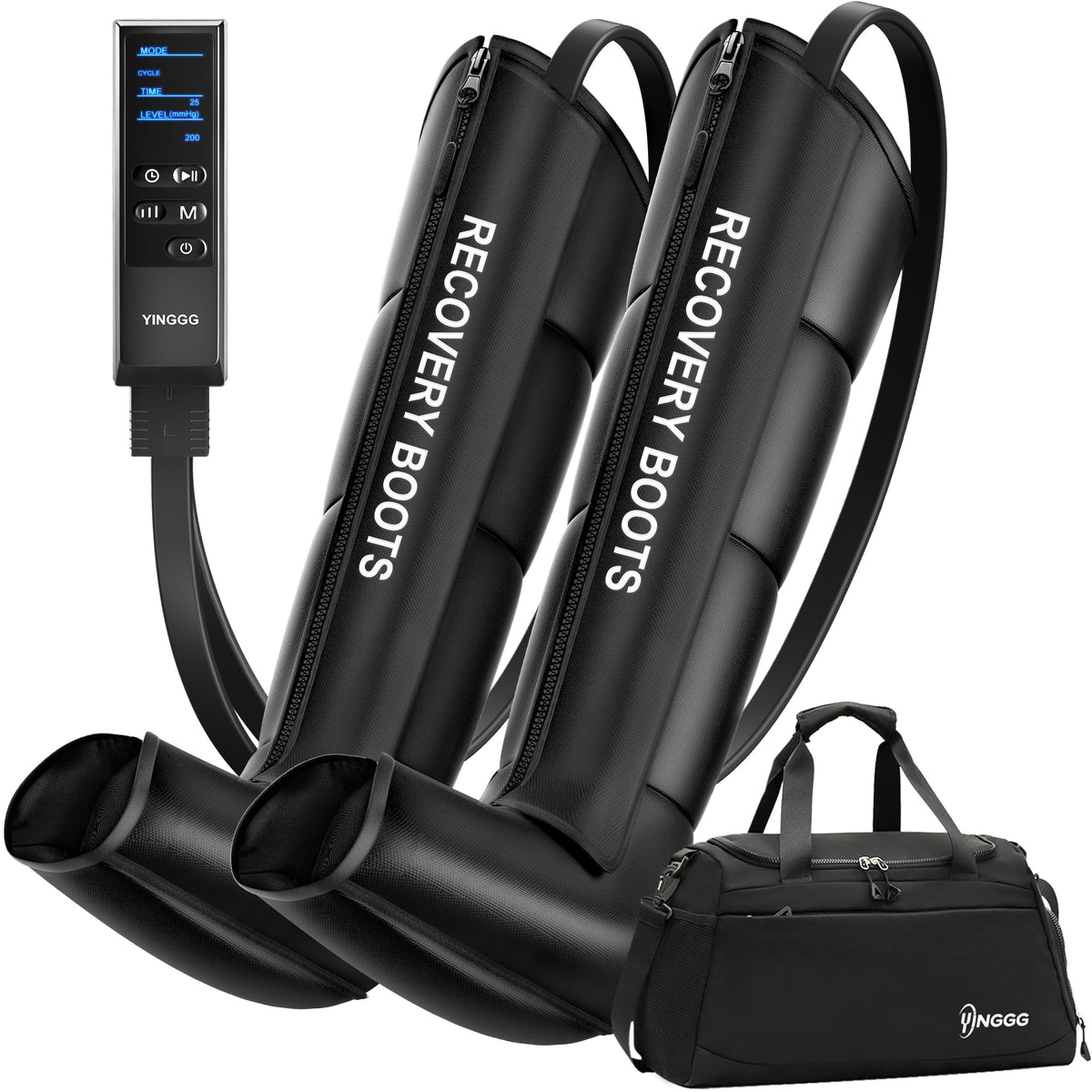 YINGGG air leg massager showing full coverage from calves to thighs for comfort