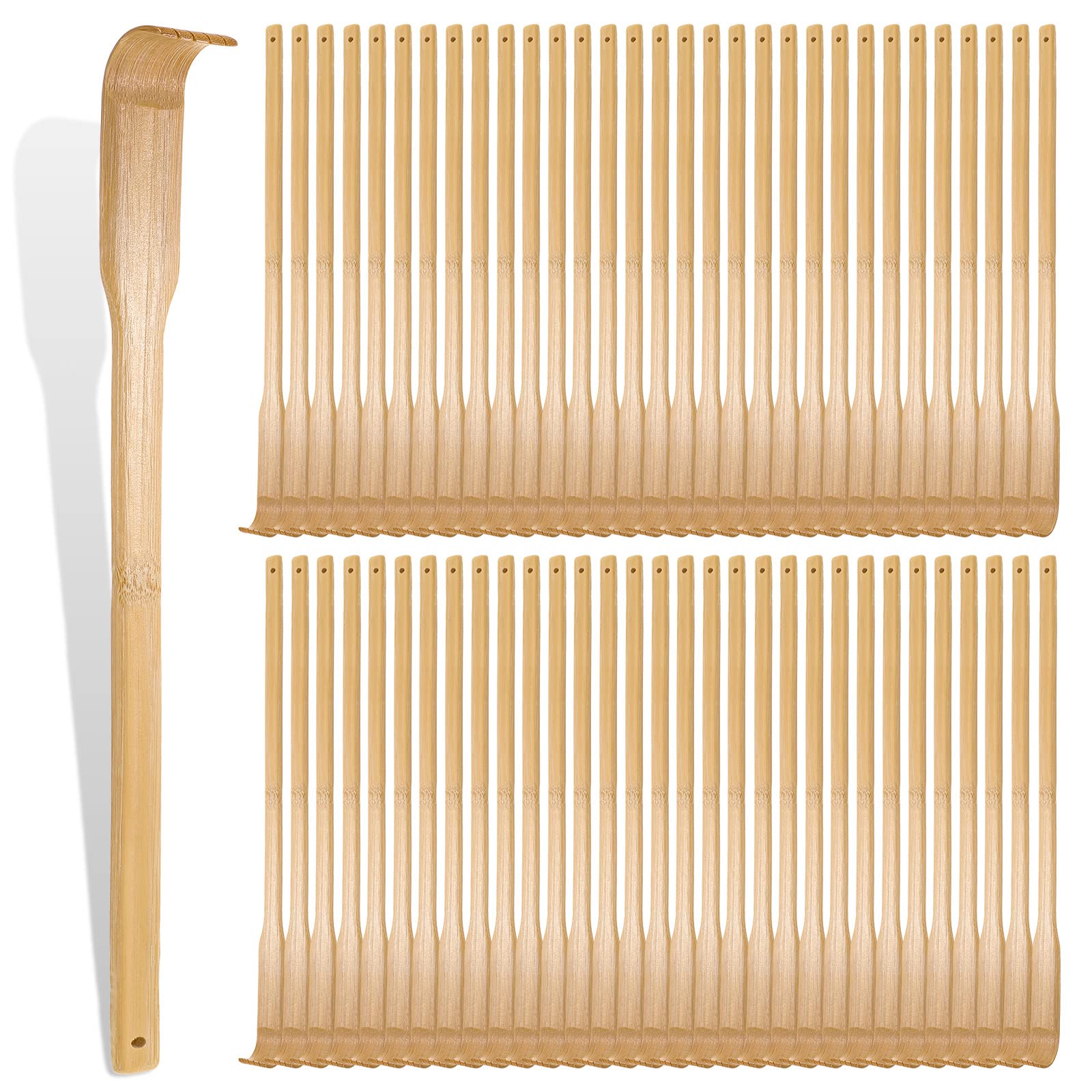 Yinkin bamboo back scratcher 50-pack for sharing at home or facilities.
