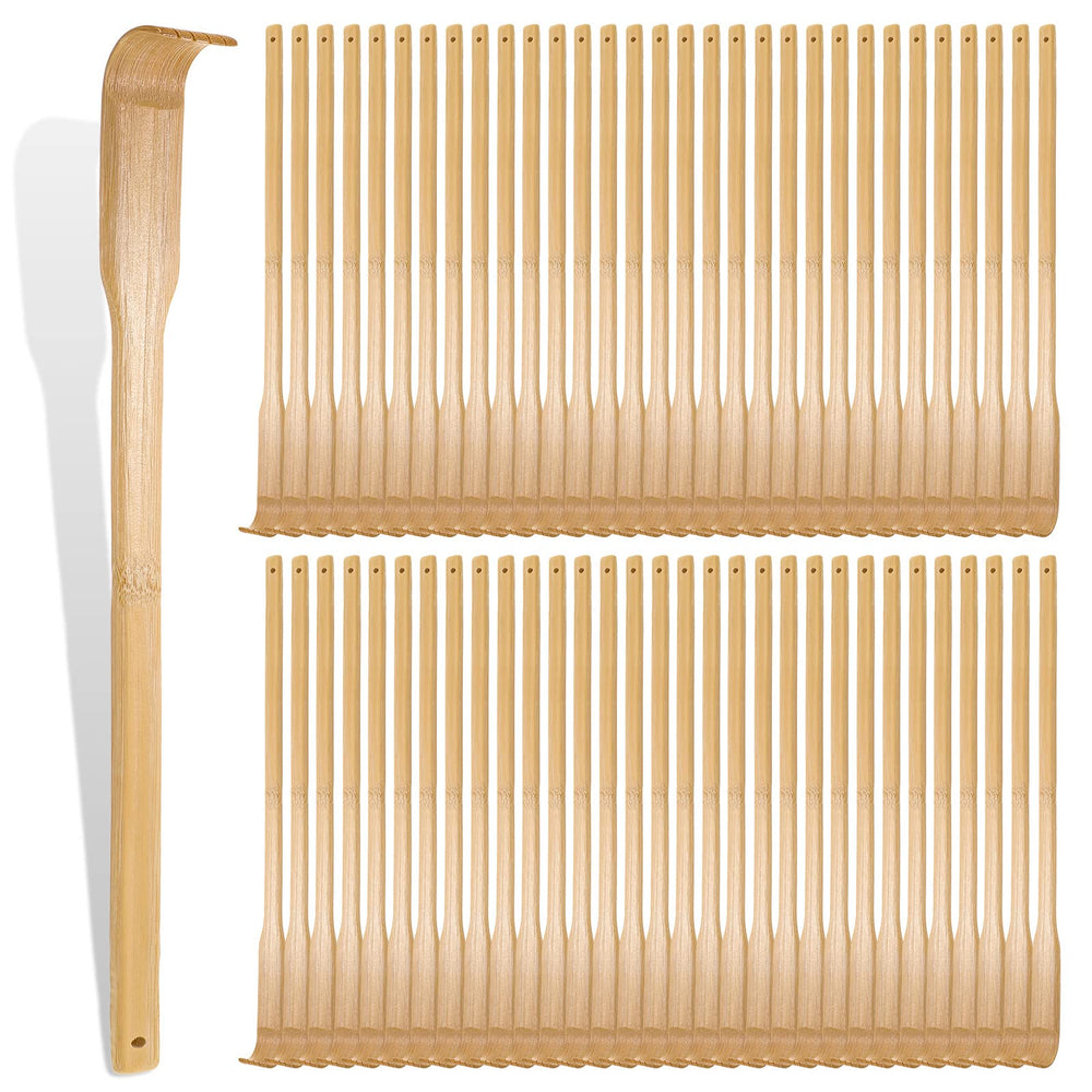 Yinkin bamboo back scratcher 50-pack for sharing at home or facilities.