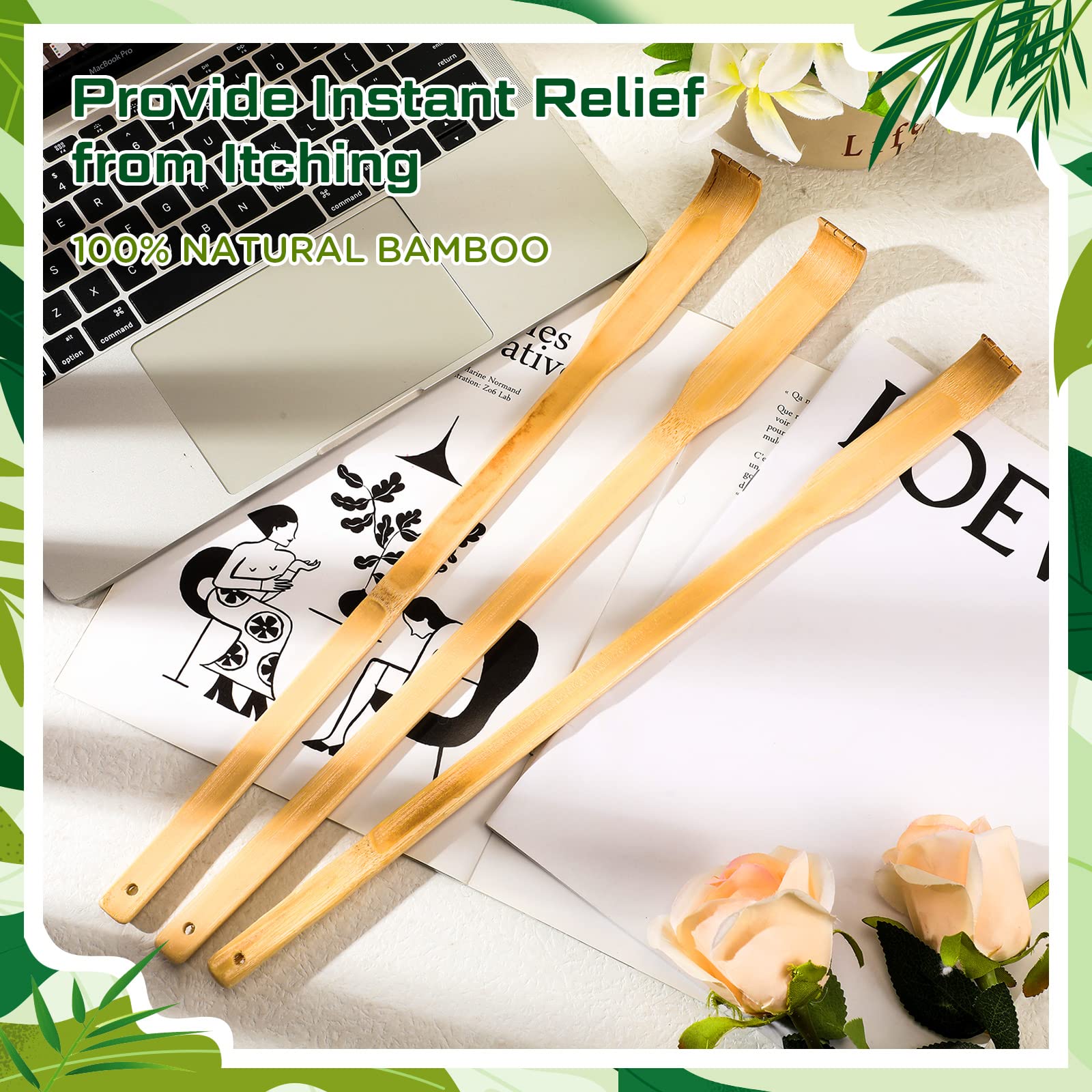 Yinkin durable bamboo back scratcher built for long-lasting use