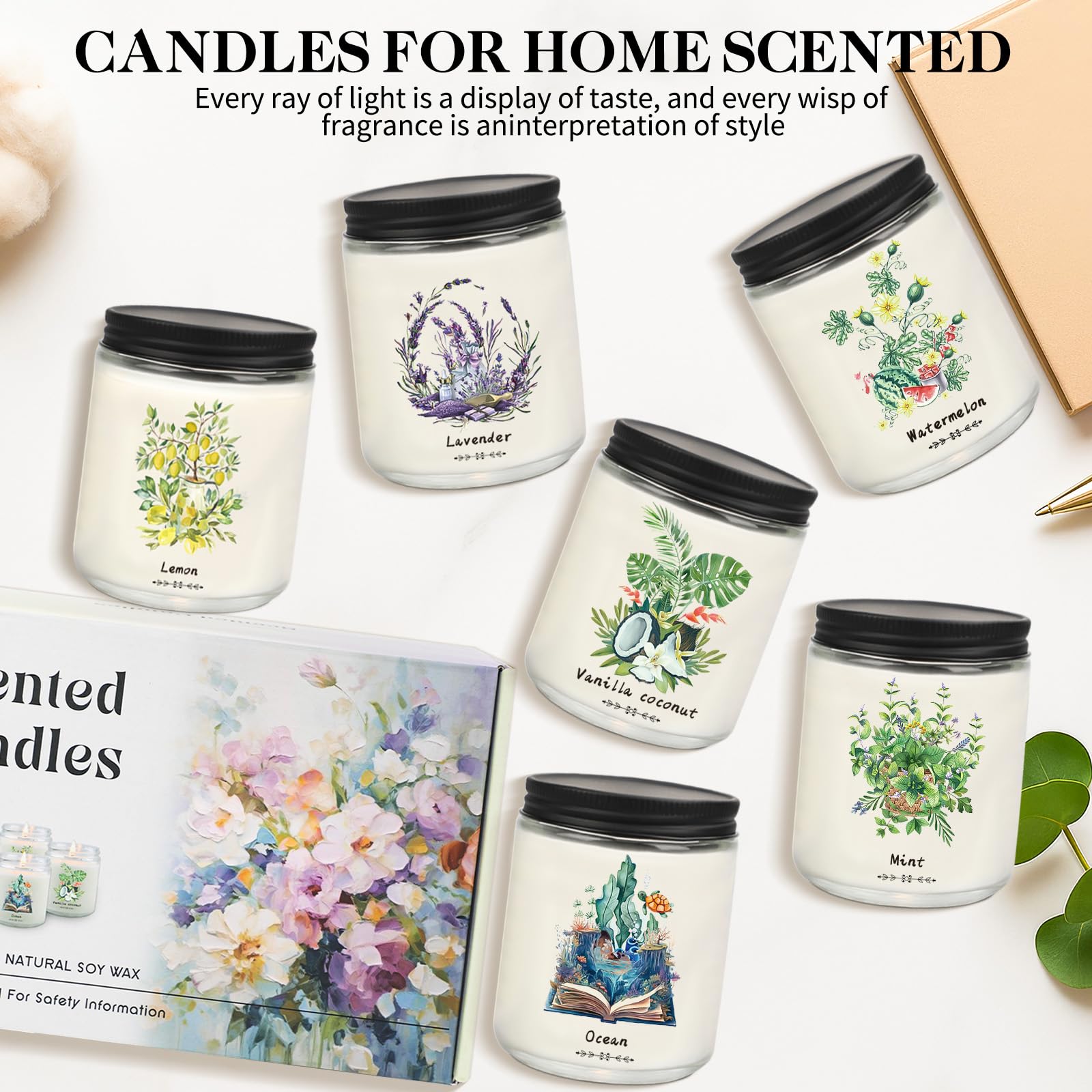 Yinuo Candle Ocean scented candle evokes seaside calm in any space