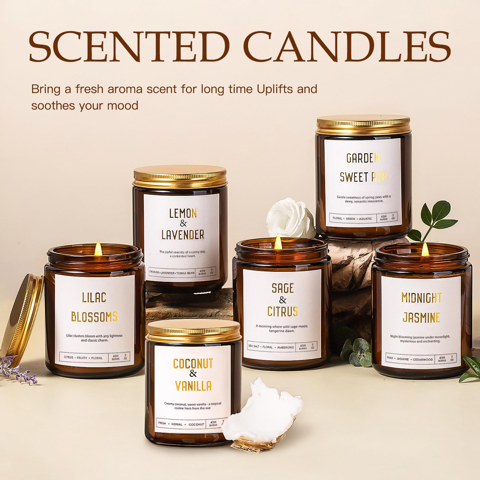 Yinuo Candle Sage and Citrus for fresh herbal brightness in workspaces
