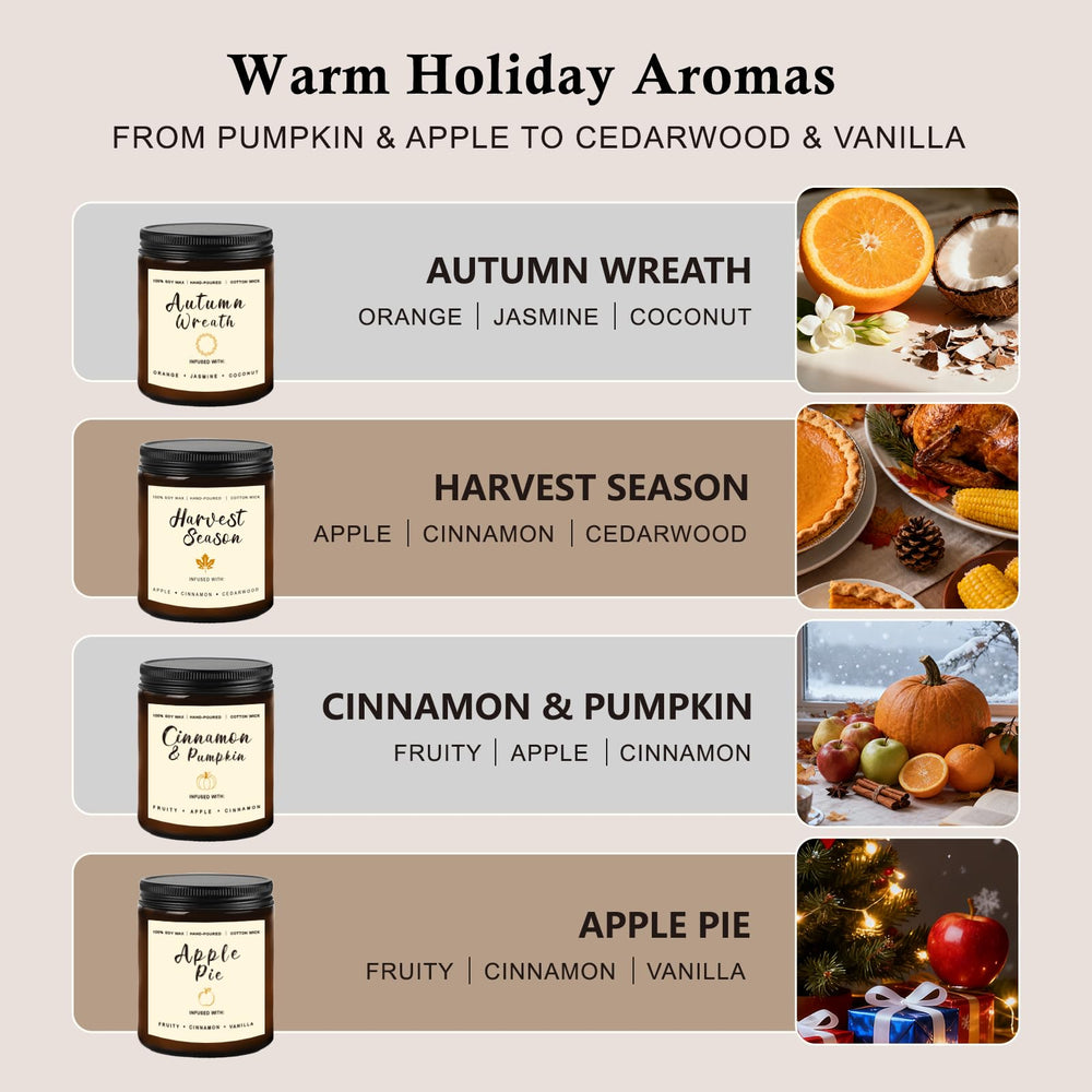 YINUO LIGHT Apple Vanilla candle in a box, cozy sweetness for gatherings.