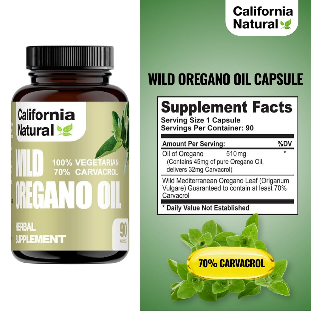 YISHIDA Wild Oregano Oil bottle close-up showing premium packaging