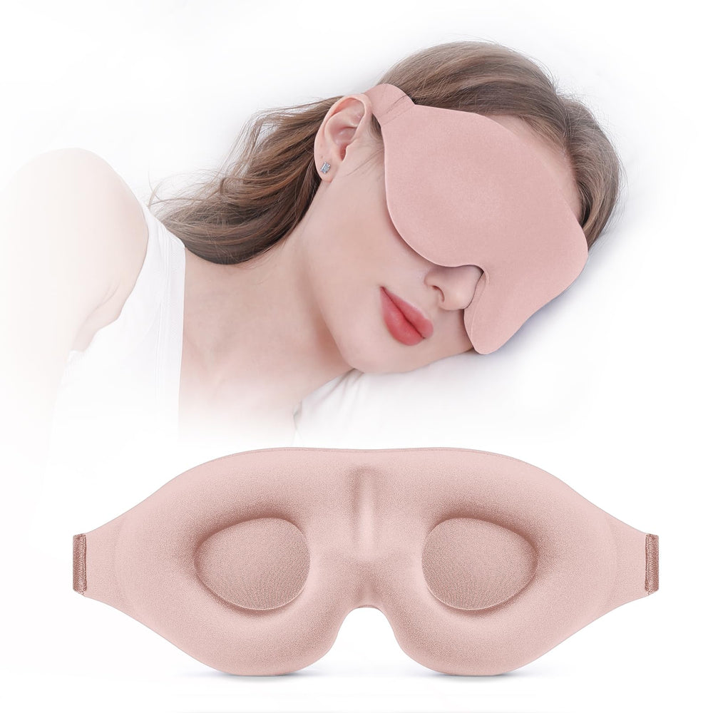 YIVIEW mascara sueño para lado: bloqueo de luz total para dormir cómodo.