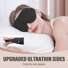 YIVIEW Sleep Mask nose cutout keeps light out with snug fit