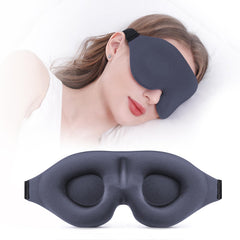 YIVIEW Sleep Mask for side sleepers with nose cutout blocks light for restful nights.