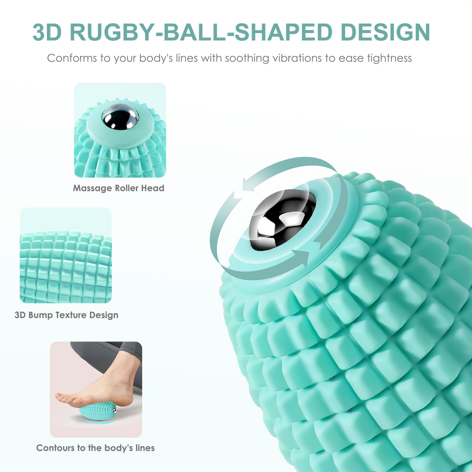 YIXIUTEN blue compact massager in gym bag for on-the-go relief